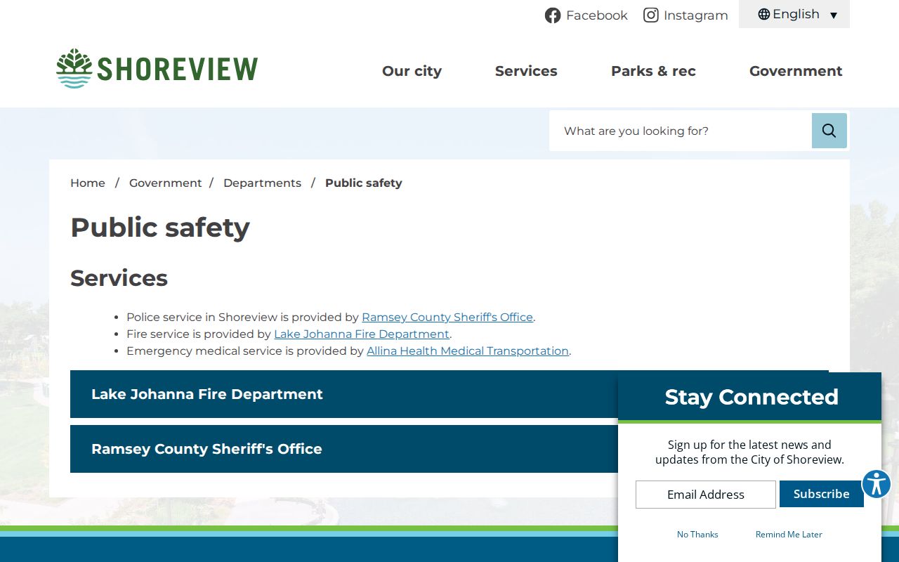 Shoreview neighbors Neighborhood Watch public safety information